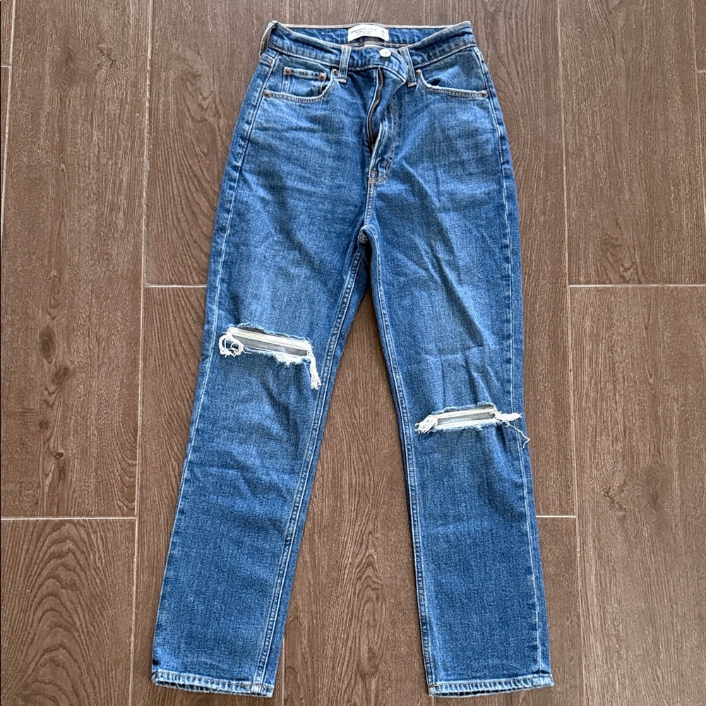 Abercrombie & Fitch Ankle Striaght Jeans